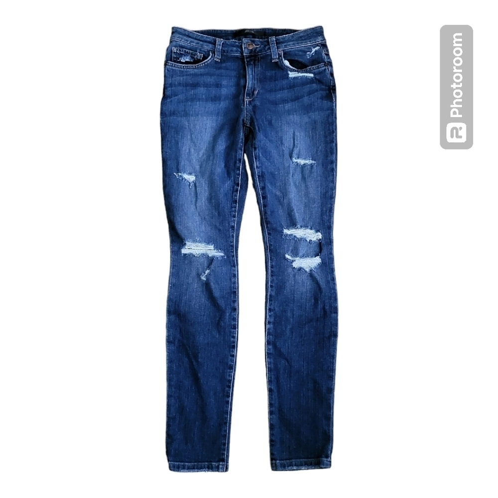 💕Joes‎ distressed skinny jeans med wash